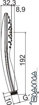 Душевая лейка Ravak 959.10 [X07P351]