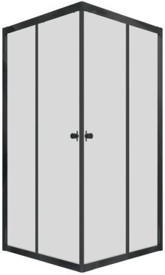 Душевой уголок Triton Вента Блэк А1 100х100 без поддона (прозрачное стекло)