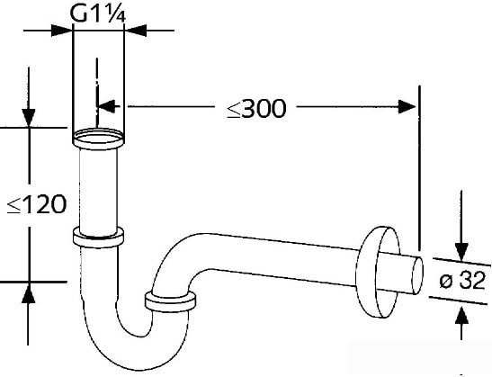 Сифон Kludi 1026505-00 фото 2