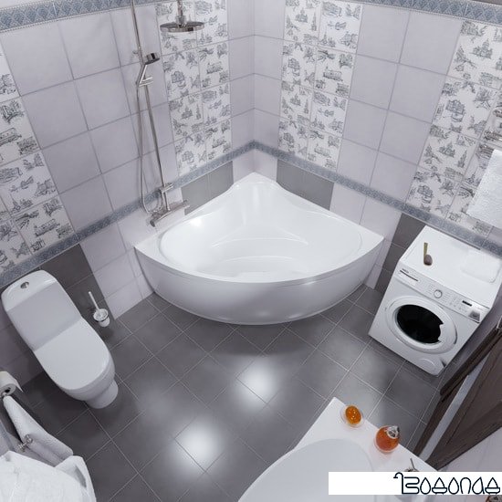 Ванна Triton Троя 150x150 (с каркасом) фото 4