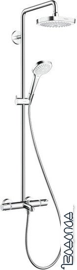 Душевая система Hansgrohe Croma Select E 180 2jet Showerpipe [27352400]