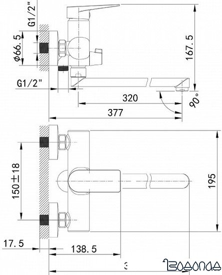 Смеситель IDDIS Bridge BRDSB02i10WA