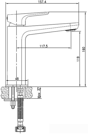 Смеситель Cersanit Nature 63063 фото 2