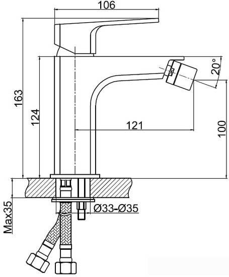 Смеситель Cersanit Wisla 63058 фото 2