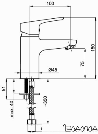 Смеситель Rubineta UNO-18 (BK2)