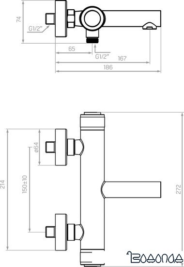Смеситель Laveo Volumo BAV 710D фото 2