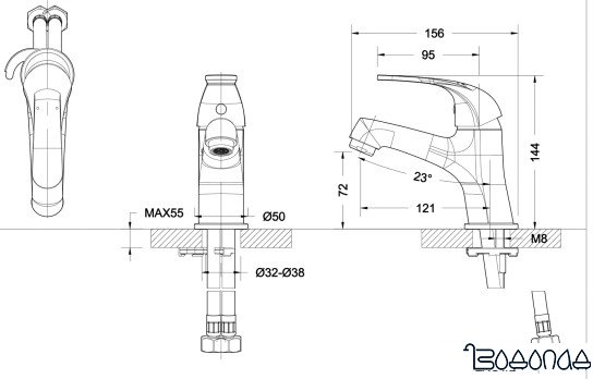 Смеситель Bravat Fit F1135188CP-RUS фото 3
