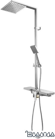 Душевая система Rea Lucas REA-P0221 (хром/белый) фото 2