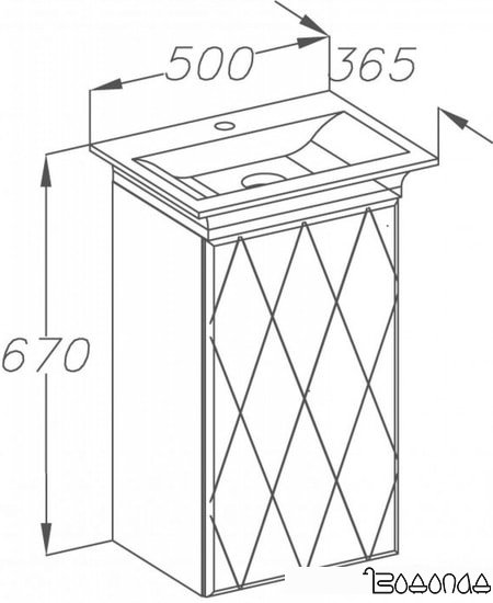 Smile Тумба под умывальник Торус 50 Z0000010487 (белый)