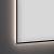 Прямоугольное зеркало с фоновой LED-подсветкой Wellsee 7 Rays' Spectrum 172200910 (70*55 см, черный контур, сенсорная кнопка)