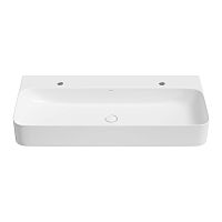 Настенная или накладная раковина Wellsee Clermont 302605000, 100*47 см (глянцевая белая)