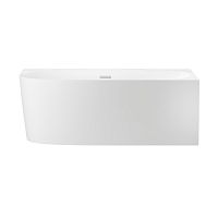 Пристенная акриловая ванна Wellsee Belle Spa 2.0 235803001, 160*75 см (правая) Набор 4 в 1: ванна 235803000, каркас, экран, слив-перелив хром 231921000.