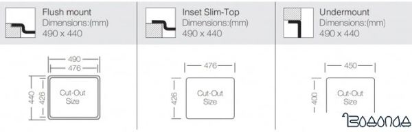 Кухонная мойка ZorG ZRE 4944 Кухонная мойка ZorG ZRE 4944