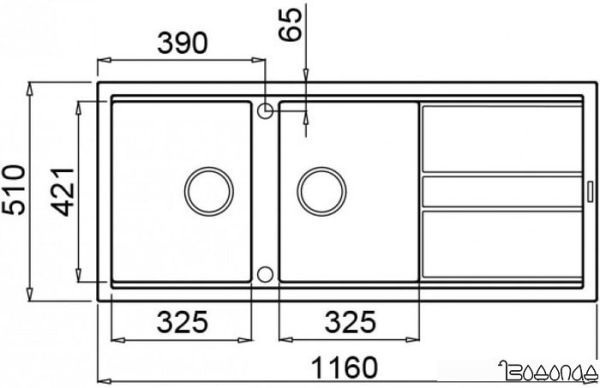 Кухонная мойка Elleci Best 500 White K96