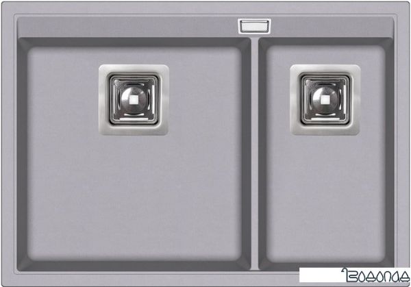 Кухонная мойка Aquasanita Delicia SQD150AW (alumetallic 202)