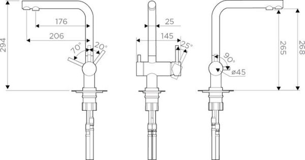 Смеситель Omoikiri Nagano-CA (карамельный)
