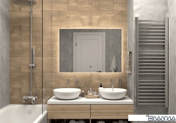 Мебель для ванных комнат Континент Зеркало Trezhe LED 80x70