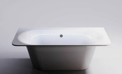 Ванна Astra-Form Прима 185x90 пустая, литой мрамор, белая глянцевая, 01010037