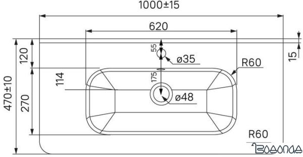 Умывальник IDDIS 0101000i28