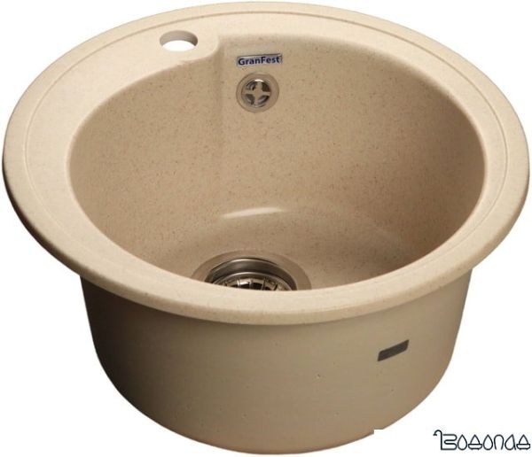 Кухонная мойка GranFest Rondo GF-R450 (бежевый) Кухонная мойка GranFest Rondo GF-R450 (бежевый)