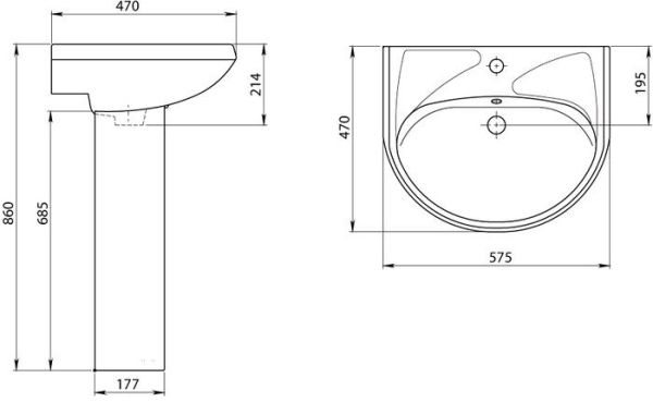 Пьедестал Santeri Вест 136018S0000B0