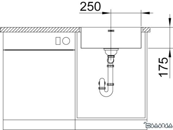 Кухонная мойка Blanco Supra 500-IF 523361 фото 4
