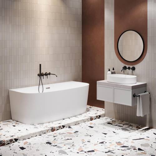 Пристенная акриловая ванна Wellsee Belle Spa 2.0 235804001, 170*75 см, цвет белый глянец. Набор 4 в 1: ванна 235804000, каркас, экран, слив-перелив хром 231921000