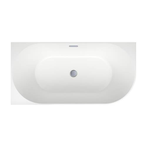 Пристенная акриловая ванна Wellsee Belle Spa 235701001, 150*75 см (левая) Набор 4 в 1: ванна 235701000, каркас, экран, слив-перелив хром 231921000.