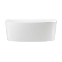 Пристенная акриловая ванна Wellsee Belle Spa 2.0 235801002, 160*75 см Набор 4 в 1: ванна 235801000, ножки, экран, слив-перелив глянцевый белый 231922000.