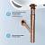 Сифон для раковины Wellsee Drainage System 182117000 (Ø 32 мм (1 1/4"); длина 346-371 мм; розовое золото)