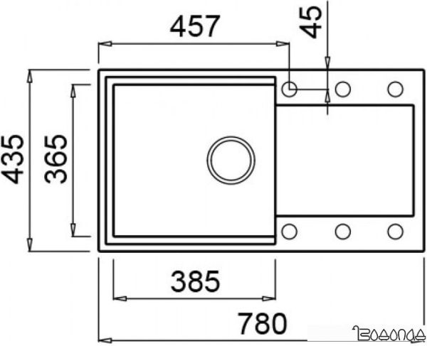 Кухонная мойка Elleci Easy 290 Aluminium 79