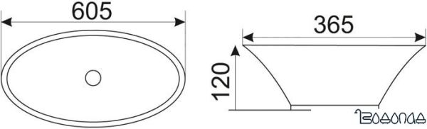 Умывальник CeramaLux N9397