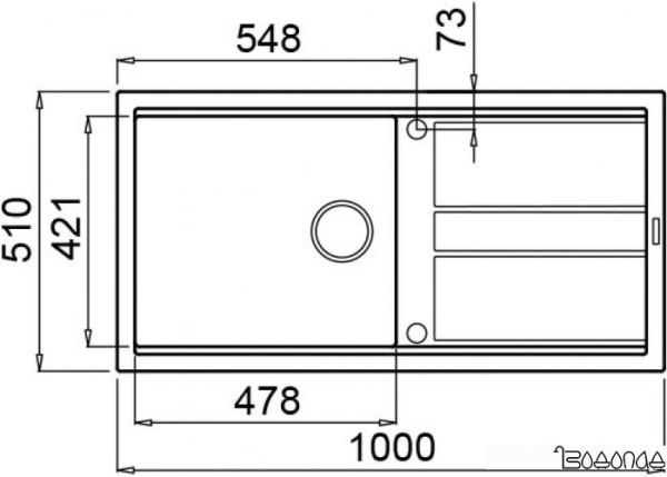 Кухонная мойка Elleci Best 480 Titanium M73