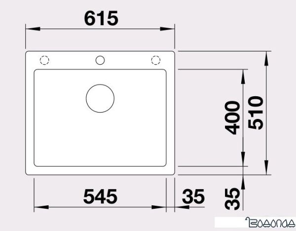 Кухонная мойка Blanco Pleon 6 (кофе) [521688]