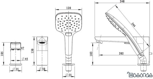 Смеситель Bravat F5173218CP-1-RUS фото 2
