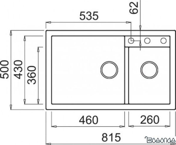 Кухонная мойка Elleci Quadra 440 Ghisa M70
