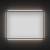 Прямоугольное зеркало с фоновой LED-подсветкой Wellsee 7 Rays' Spectrum 172200970 (80*60 см, черный контур, сенсорная кнопка)