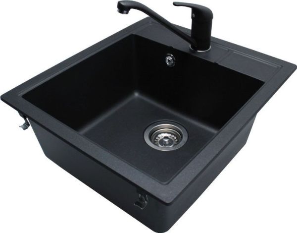 Кухонная мойка Aquasanita Nova SQN100W (black metallic 601) Кухонная мойка Aquasanita Nova SQN100W (black metallic 601)