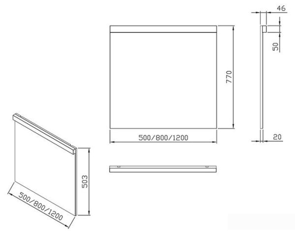 Ravak Зеркало Natural 80 X000001057