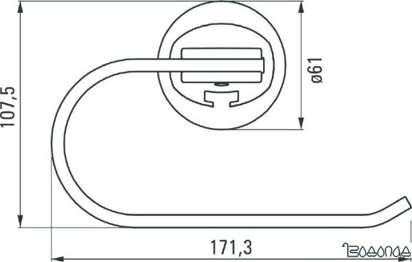 Держатель для туалетной бумаги Deante ANH 004K (хром)