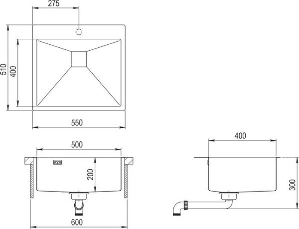 Кухонная мойка Aquasanita Aira AIR100NW