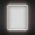 Прямоугольное зеркало с фронтальной LED-подсветкой Wellsee 7 Rays' Spectrum 172201320 (70*90 см, черный контур, сенсорная кнопка)