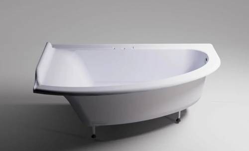 Ванна Astra-Form Анастасия 182x125, литой мрамор, левая, белая глянцевая, 01010025