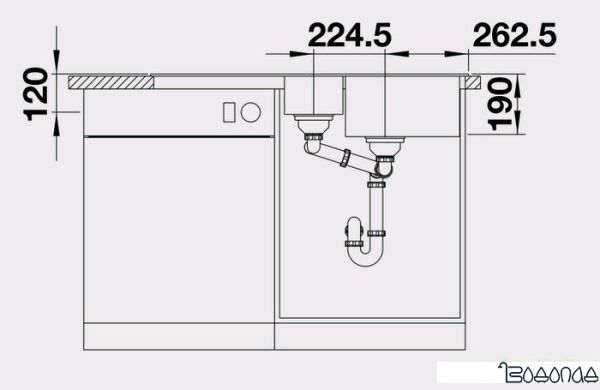 Кухонная мойка Blanco Legra 6 S (кофе) [522212] фото 4