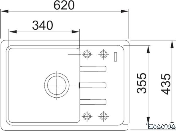 Кухонная мойка Franke BSG 611-62 [114.0391.164]