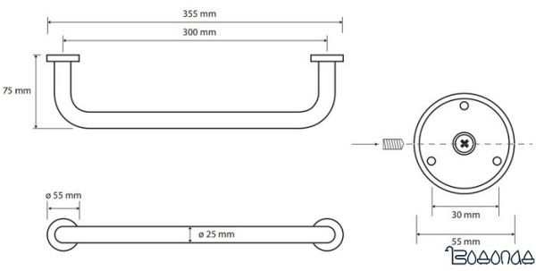 Поручень Bemeta Omega 102307012 фото 2
