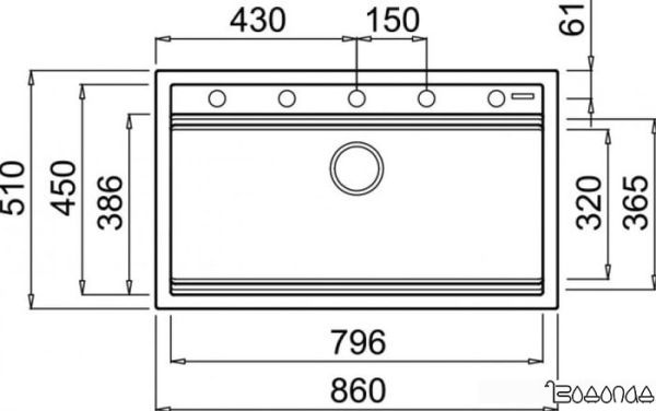Кухонная мойка Elleci Best 360 Aluminium M79