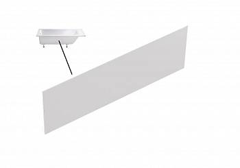 Экран Вега, Лира 170 фронтальный, PFI акрил, белый глянцевый, 02010009