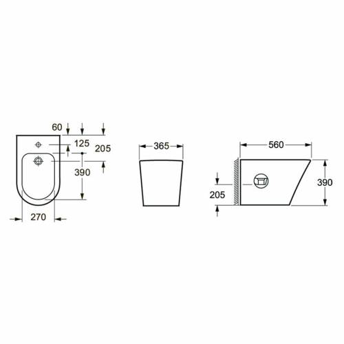 Напольное биде Lavinia Boho Biore 33040050