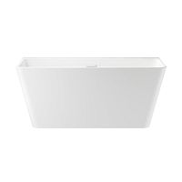 Отдельностоящая акриловая ванна Wellsee Graceful Pro 230901002, 140*74 см Набор 4 в 1: ванна 230901000, ножки, экран, слив-перелив глянцевый белый 231917000.